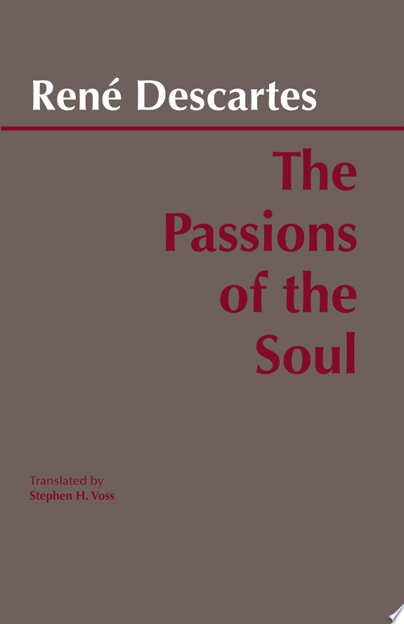 Passions of the Soul by René Descartes book cover