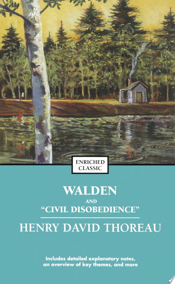 Walden and Civil Disobedience by Henry David Thoreau book cover