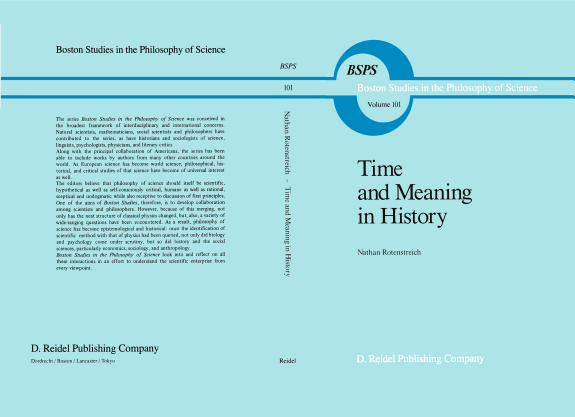 Time and Meaning in History by Nathan Rotenstreich book cover