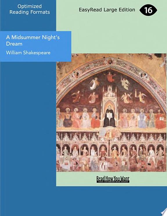A Midsummer Night's Dream by William Shakespeare book cover