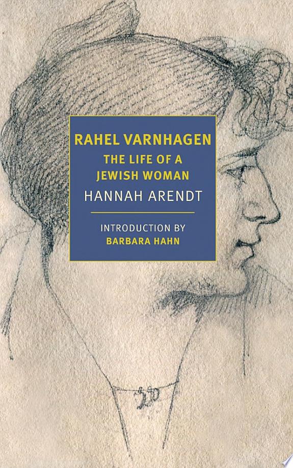 Rahel Varnhagen by Hannah Arendt book cover