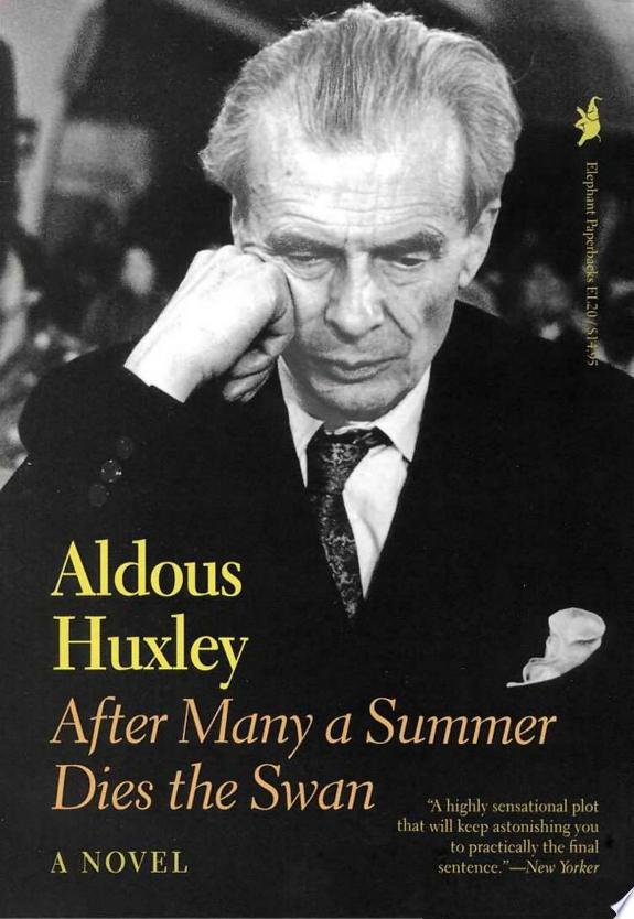 After Many a Summer Dies the Swan by Aldous Huxley book cover