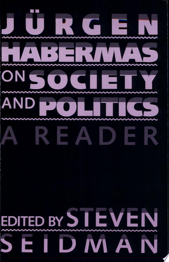 Jurgen Habermas on Society and Politics by Juergen Habermas book cover