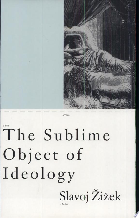 The Sublime Object of Ideology by Slavoj Žižek book cover