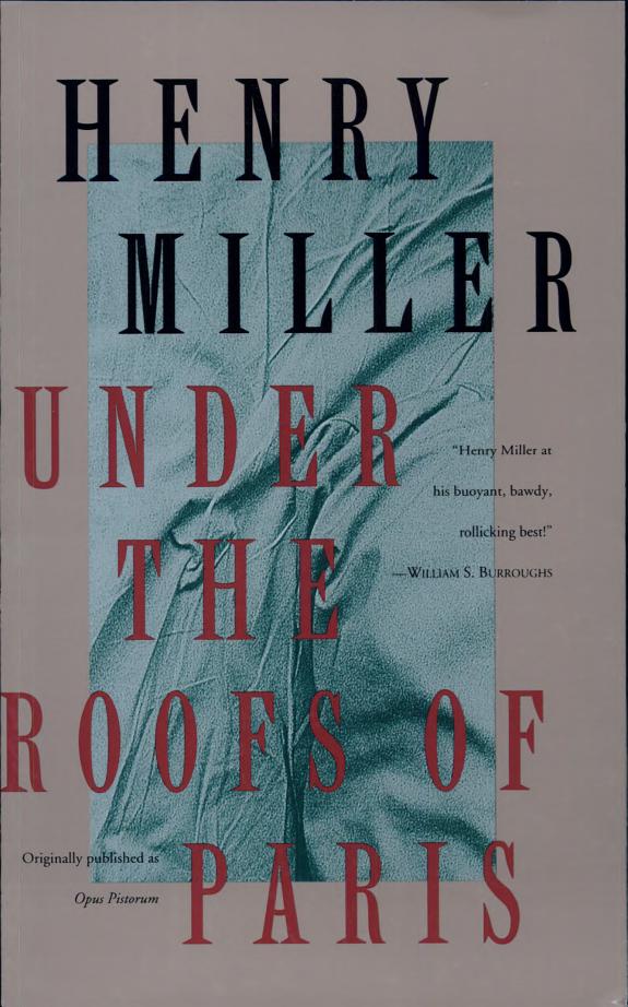Under the Roofs of Paris by Henry Miller book cover