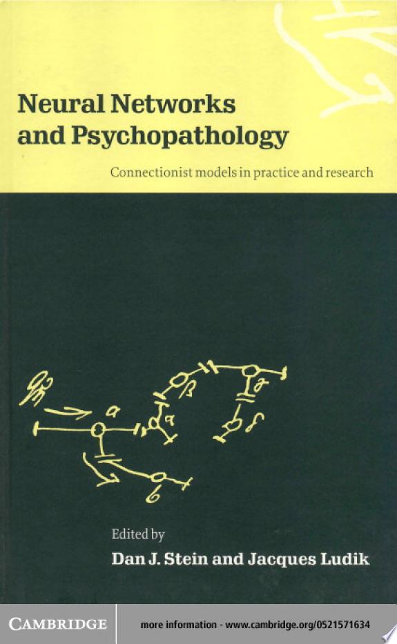 Neural Networks and Psychopathology by Jacques Ludik book cover