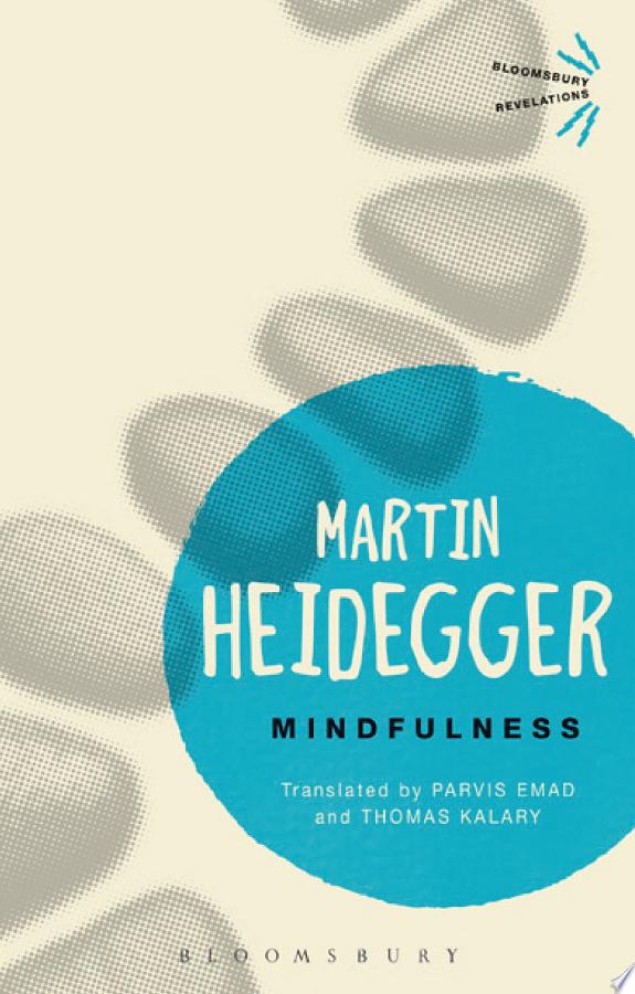 Mindfulness by Martin Heidegger book cover