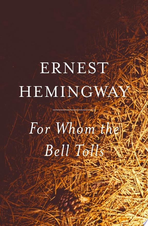 For Whom the Bell Tolls by Ernest Hemingway book cover