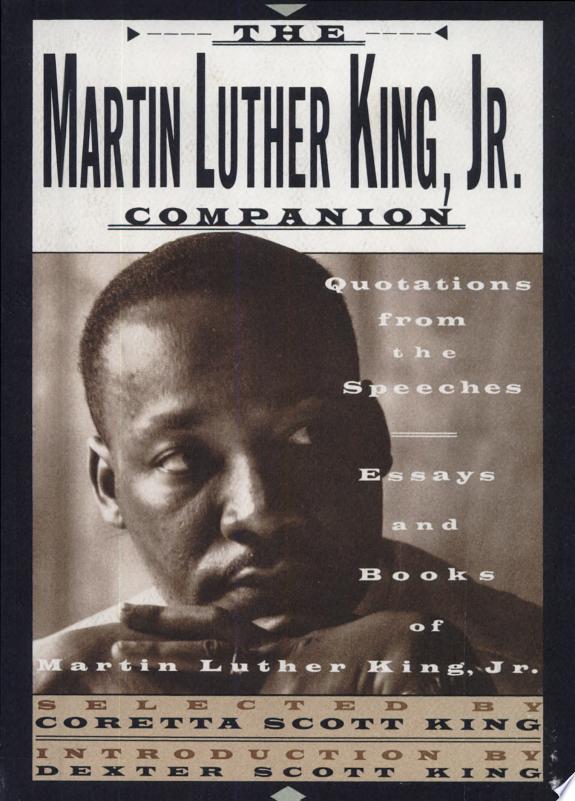 The Martin Luther King, Jr. Companion by Martin Luther King (Jr.) book cover