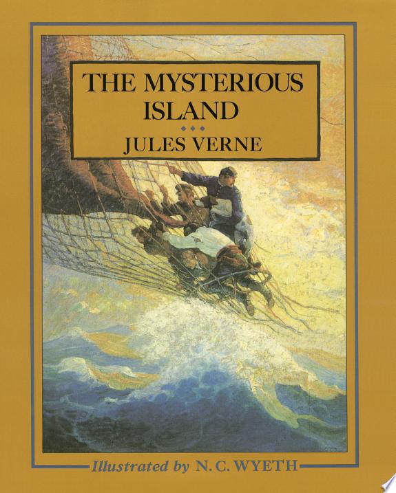 The Mysterious Island by Jules Verne book cover