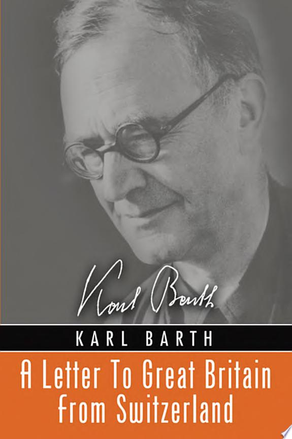 A Letter to Great Britain from Switzerland by Karl Barth book cover