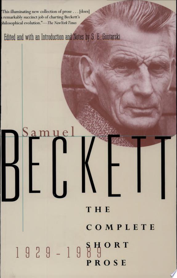 Samuel Beckett: the Complete Short Prose, 1929-1989 by Samuel Beckett book cover