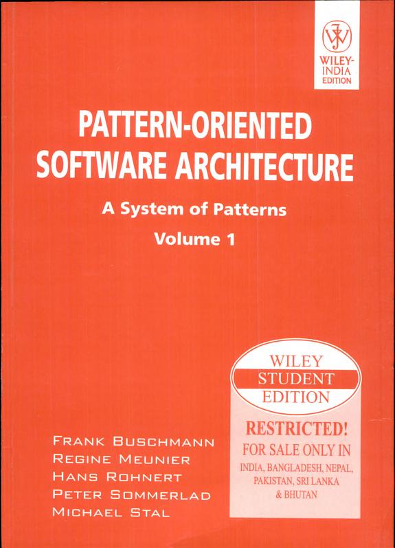 Pattern-oriented Software Architecture: a System of Patterns, Volume 1 by Michael Stal book cover