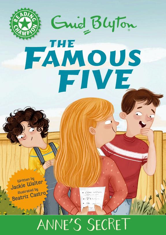 Reading Champion: The Famous Five: Anne's Secret by Jackie Walter book cover
