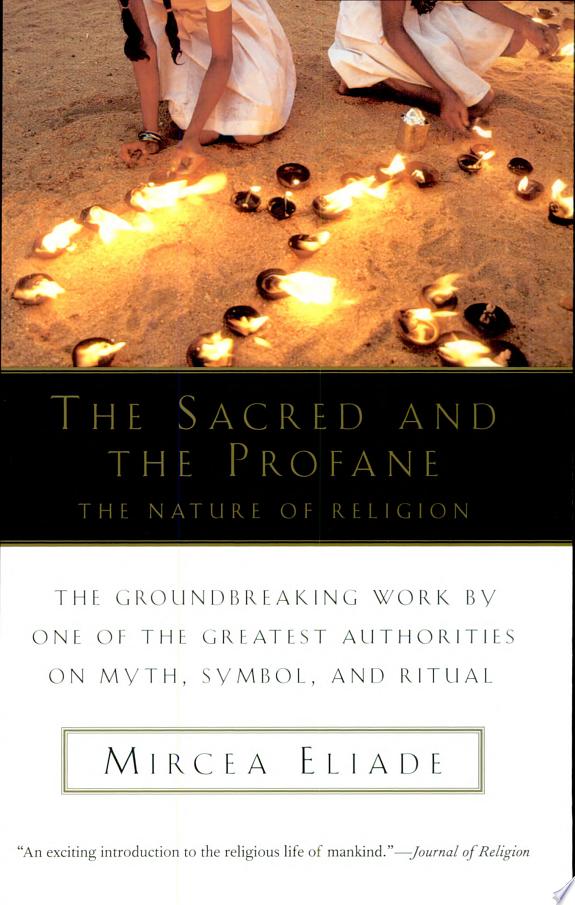 The Sacred and the Profane by Mircea Eliade book cover